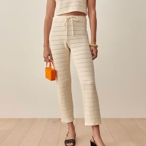 Reformation Capri Open Knit (pants only)